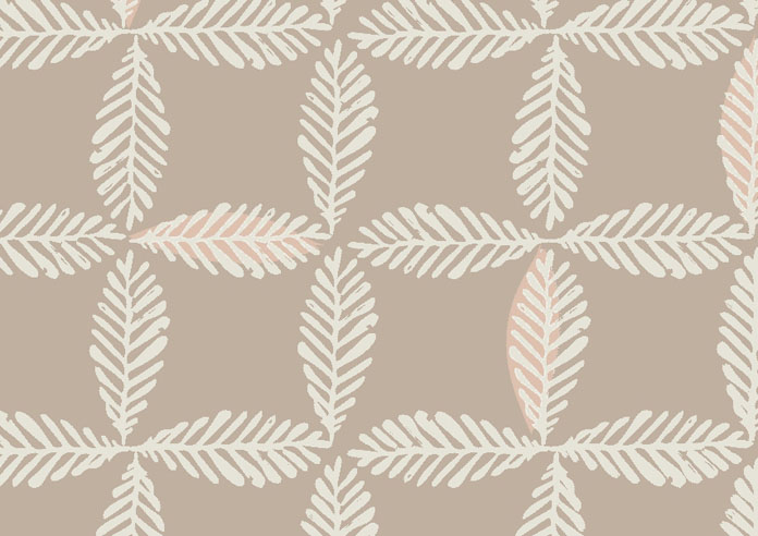 Leaf Tile, Soft Truffle - Twist&Fit Roller Blind - Image 6